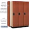 Salsbury Industries 1 Tier Designer Locker, 54"Wx76"Hx18"D, 3 Door, Cherry 18-21368CHE - alternate 2